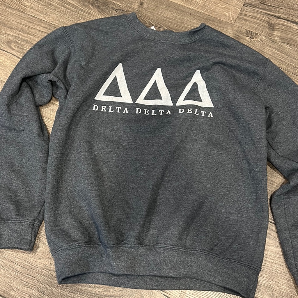 Delta Delta Delta Fuzzy Crewneck